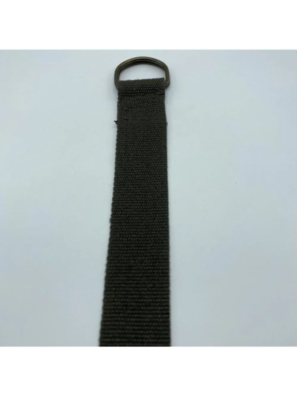 Unbranded Green D-Ring Web Belt Men’s Size L Military Casual Double Ring Style